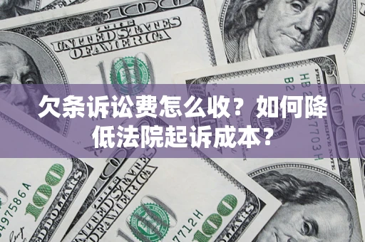 北京欠条诉讼费怎么收？如何降低法院起诉成本？
